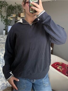 Daniel Cremieux Navy Quarter-Zip Pullover